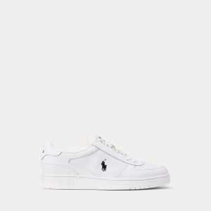 Polo Ralph Lauren kengät, CRT SNEAKER LOW TOP LACE Valkoinen