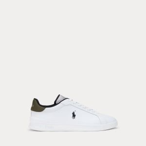 Polo Ralph Lauren kengät, HRT CRT II NAPPA SNEAKER Valkoinen