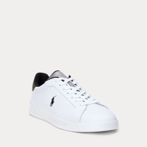 Polo Ralph Lauren kengät, HRT CRT II NAPPA SNEAKER Valkoinen