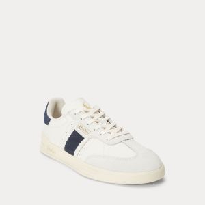 Polo Ralph Lauren  kengät, HTR AERA-SNEAKERS-LOW TOP LACE Valkoinen