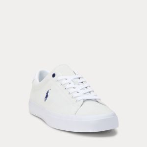 Polo Ralph Lauren kengät, LONGWOOD SUEDE SNEAKER Valkoinen