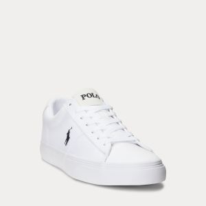 Polo Ralph Lauren kengät, SAYER CANVAS LOW TOP SNEAKER Valkoinen