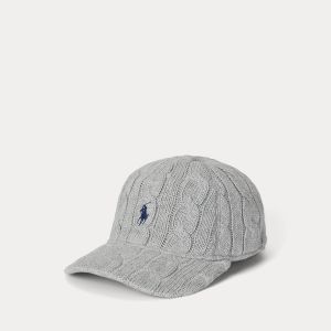 Polo Ralph Lauren lippis, CLSSC CBL HAT CAP Vaaleanharmaa