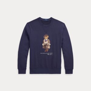 Polo Ralph Lauren miesten college, BEAR FLEECE PULLOVER Tummansininen