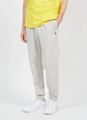 Polo Ralph Lauren Miesten Collegehousut, DOUBLE-KNIT JOGGER PANT Keskiharmaa