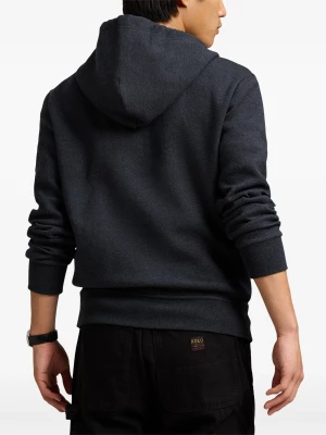 Polo Ralph Lauren miesten huppari, DOUBLE KNIT FULL ZIP HOODIE Musta