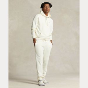 Polo Ralph Lauren miesten huppari, LOOPBACK FLEECE HOODIE Luonnonvalkoinen