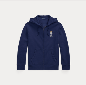 Polo Ralph Lauren miesten huppari, POLO BEAR FLEECE FULL ZIP HOODIE Tummansininen