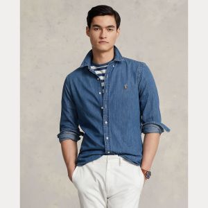 Polo Ralph Lauren miesten kauluspaita, DENIM SHIRT Indigo