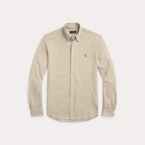 Polo Ralph Lauren Miesten Kauluspaita, FEATHERWEIGHT MESH SHIRT Hiekka