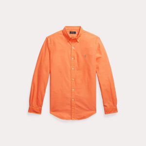 Polo Ralph Lauren miesten kauluspaita, LONG SLEEVE-SPORT SHIRT Oranssi