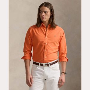 Polo Ralph Lauren miesten kauluspaita, LONG SLEEVE-SPORT SHIRT Oranssi