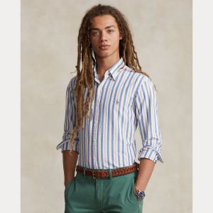 Polo Ralph Lauren miesten kauluspaita, LONG SLEEVE-SPORT SHIRT Sininen Kuosi