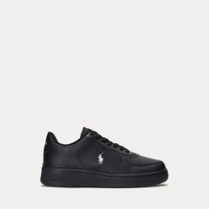 Polo Ralph Lauren Miesten Kengät, MASTERS CRT-SNEAKERS-LOW TOP LACE NAVY WHITE Musta