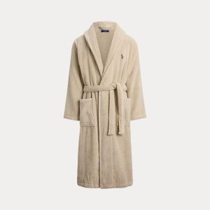 Polo Ralph Lauren miesten kylpytakki, KIMONO ROBE Vaaleanharmaa