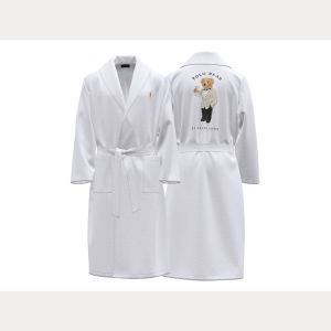 Polo Ralph Lauren miesten kylpytakki, KIMONO ROBE Valkoinen