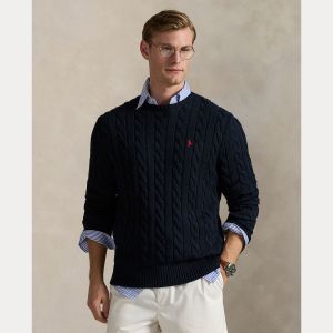 Polo Ralph Lauren miesten neule, LS DRIVE LONG SLEEVE PULLOVER Tummansininen