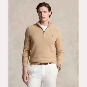 Polo Ralph Lauren miesten neule, POLO HALF ZIP Beige
