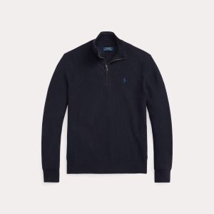 Polo Ralph Lauren miesten neule, POLO HALF ZIP Tummansininen