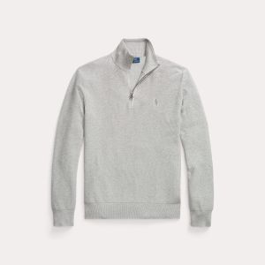 Polo Ralph Lauren miesten neule, POLO HALF ZIP Vaaleanharmaa