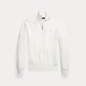 Polo Ralph Lauren miesten neule, POLO HALF ZIP Valkoinen