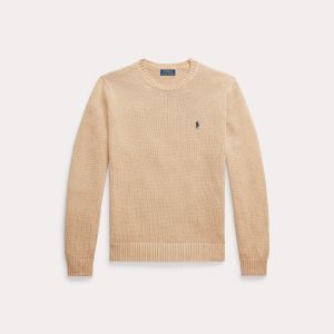 Polo Ralph Lauren Miesten Neulepusero, LONG SLEEVE-SWEATER Beige