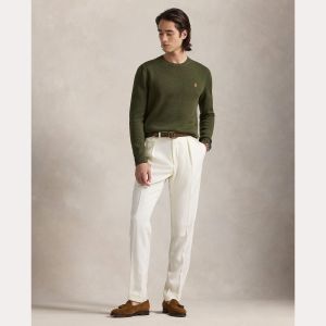 Polo Ralph Lauren Miesten Neulepusero, LONG SLEEVE-SWEATER Khaki