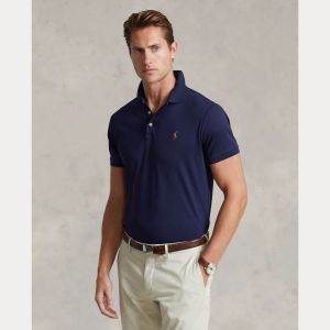 Polo Ralph Lauren miesten pikeepaita, POLO PIKEE CUSTOM SLIM Tummansininen