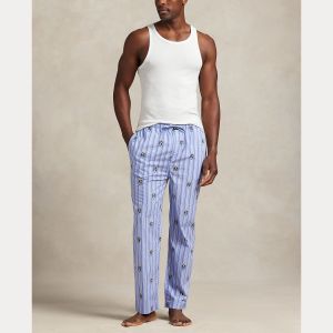 Polo Ralph Lauren miesten pyjamahousut, PYJAMA PANT-PANT-SLEEP BOTTOM Sininen