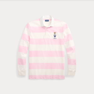 Polo Ralph Lauren miesten ruggeri, CLASSIC FIT POLO BEAR JERSEY RUGBY SHIRT Pinkki