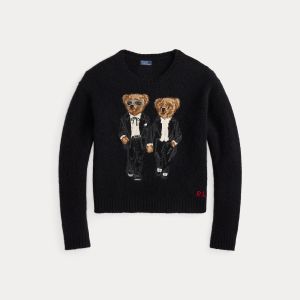 Polo Ralph Lauren naisten college, SWEATER-PULLOVER Musta