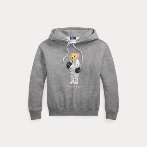 Polo Ralph Lauren naisten huppari, KNIT SWEATSHIRT Vaaleanharmaa
