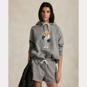 Polo Ralph Lauren naisten huppari, KNIT SWEATSHIRT Vaaleanharmaa
