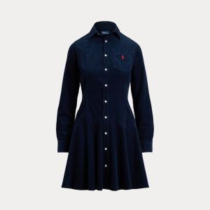 Polo Ralph Lauren naisten mekko, WOVWN SHIRT DRESS Tummansininen