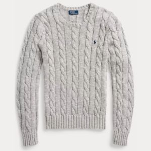 Polo Ralph Lauren naisten neulepusero, SWEATER-PULLOVER Vaaleanharmaa