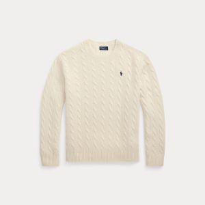 Polo Ralph Lauren naisten neulepusero, SWEATHER PULLOVER Luonnonvalkoinen