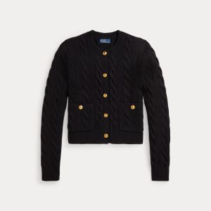 Polo Ralph Lauren naisten neuletakki, SWEATER-CARDIGAN Musta