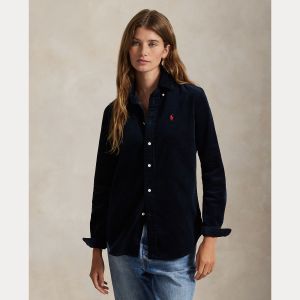 Polo Ralph Lauren naisten paita, WOVEN-SPORT SHIRT-SHIRT Tummansininen