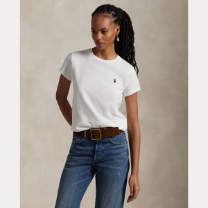 Polo Ralph Lauren naisten t-paita, NEW RLTPP-SHORT SLEEVE-T-SHIRT Valkoinen