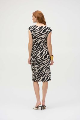 Ribkoff naisten mekko, SILKY KNIT ANIMAL PRINT Musta Kuosi