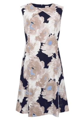 S.T.I naisten mekko, CAMBRIA DRESS 100CM Beige Kuosi