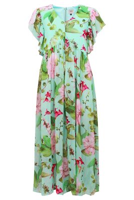 S.T.I Naisten Mekko CHARLIZE DRESS Vihreä Kuosi