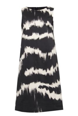 S.T.I Naisten Mekko CHAYN ZEBRA DRESS Musta Kuosi