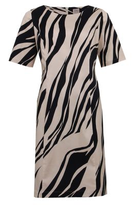 S.T.I naisten mekko, ELERA DRESS 102CM Beige Kuosi