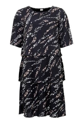 S.T.I. naisten mekko, JENA TRICOT DRESS Musta Kuosi