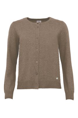S.T.I naisten neuletakki, MANNA CARDIGAN 58CM Kaakaonruskea