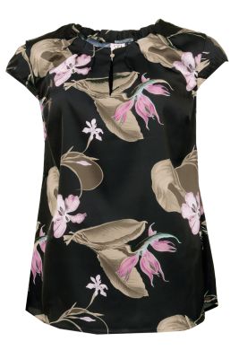S.T.I naisten paita, KAIZA SATIN TOP Musta Kuosi