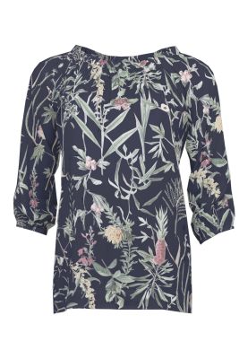 S.T.I naisten pusero, KALLIE BLOUSE 66CM Sininen Kuosi