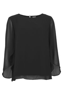 S.T.I naisten pusero, KARLY SOLID BLOUSE Musta