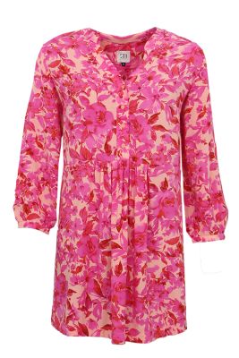 S.T.I Naisten Tunika KASANDRA TUNIC 84CM Punainen Kuosi